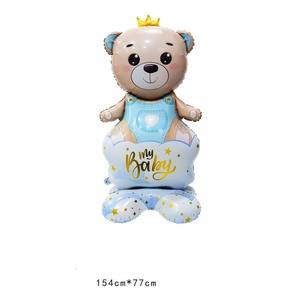 Globo <span class=keywords><strong>de</strong></span> Aluminio 4D con Forma <span class=keywords><strong>de</strong></span> Corona y Oso <span class=keywords><strong>de</strong></span> Peluche, Signo <span class=keywords><strong>de</strong></span> Interrogación para Revelación <span class=keywords><strong>de</strong></span> Género, Decoración para Baby Shower, Certificado BSCI - Product Image 2