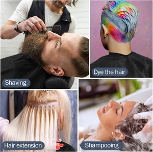 Mezcla de 5 uds capas de salón de peluquería impermeables personalizadas para instrumento de peluquería bordado estampado LOGO capas de peluquero delantal de peluquero - Product Image 3