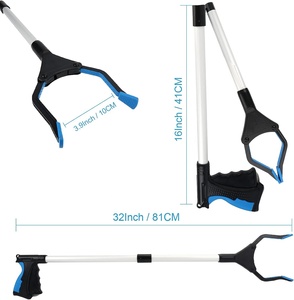 Grabber Reacher công cụ, 360 xoay đầu, hàm rộng, 32 có thể gập lại, Trọng lượng nhẹ Thùng rác Claw grabbers cho người cao tuổi - Product Image 2