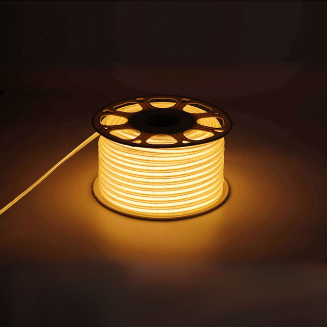 High Voltage Led Strip 240leds 8mm Led Strip IP65 Waterproof Cob Led Strip 220v 3000K 4000K 6000K for Outdoor Lighting