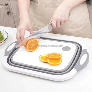 Camping Cuisine Essentials Vaisselle Pliable Lavabo Légumes Panier Égouttoir Planche À Découper Pliable - Product Image 5