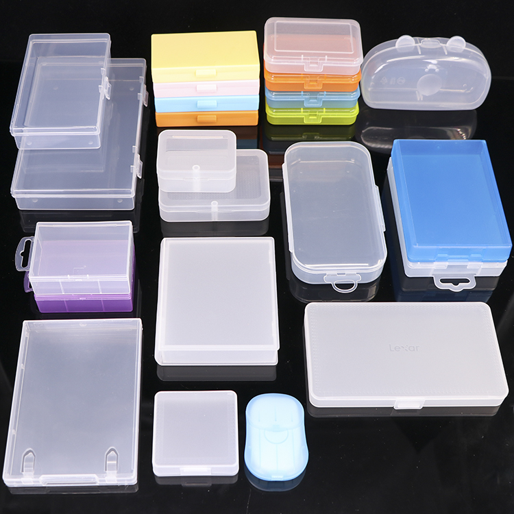 OEM PP прозрачная маленькая пластиковая коробка-органайзер для косметики, держатель для тампона, прозрачная упаковочная коробка для карт, прозрачный ящик для инструментов, контейнер для хранения PP