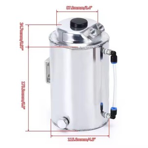 Réservoir d'air en alliage d'aluminium PQYRACING 2L, réservoir d'eau universel pour la modification de voitures, pour le système de refroidissement du moteur - Product Image 2