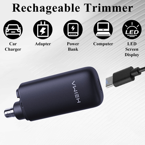 Mini tondeuse électrique pour <span class=keywords><strong>poils</strong></span> <span class=keywords><strong>du</strong></span> <span class=keywords><strong>nez</strong></span>, <span class=keywords><strong>rasoir</strong></span> rotatif USB pour l'épilation <span class=keywords><strong>du</strong></span> <span class=keywords><strong>nez</strong></span> et de la barbe, tondeuse à <span class=keywords><strong>poils</strong></span> d'oreilles étanche pour les voyages - Product Image 6