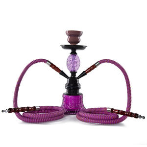 Pipa de vidrio púrpura de la técnica de cachimba árabe de metal pequeño de gama alta <span class=keywords><strong>para</strong></span> <span class=keywords><strong>pipas</strong></span> de <span class=keywords><strong>fumar</strong></span> KTV Bar Premium - Product Image 2