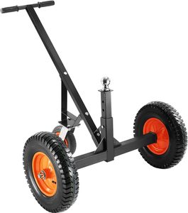 Chariot de manutention portable pour <span class=keywords><strong>remorque</strong></span>, capacité de charge de 450 kg, avec boule de 2 <span class=keywords><strong>pouces</strong></span>, pneus pneumatiques de 14 <span class=keywords><strong>pouces</strong></span>, en carbone - Product Image 2