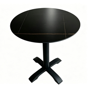 <span class=keywords><strong>Table</strong></span> de réception ronde en pierre frittée tendance, <span class=keywords><strong>table</strong></span> de négociation et de conférence moderne pour bureaux, hôtels, cafés et zones commerciales - Product Image 1