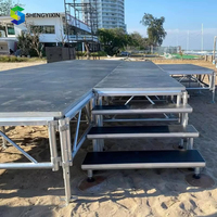 Plataforma de Escenario Móvil Impermeable de Bajo Costo con Bloqueo Rápido, Plataforma de Aluminio para Eventos y Conciertos