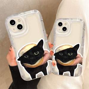 Funda de teléfono de TPU transparente con borde de cojín de aire con diseño personalizado de gato de Hamburgo para Iphone 8 X Xr Xs <span class=keywords><strong>Max</strong></span> 11 12 13 14 15 16 17 - Product Image 5