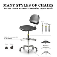 Chaise de laboratoire ergonomique certifiée J36, chaise antistatique pour le mobilier de laboratoire de chimie