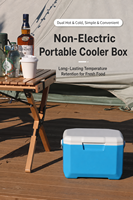 Glacière portable en plastique de 6 L, résistante à l'eau, pour la conservation de la glace jusqu'à 5 jours, idéale pour le camping, les pique-niques et les voyages