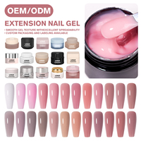 Gel d'extension d'ongles TPO sans HEMA, auto-nivelant, haute dureté, longue durée, personnalisé OEM ODM, vente en gros