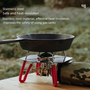 Scudo termico per stufe in acciaio inossidabile, pannello isolante per stufe esterne, dispositivo di protezione termica per campeggio - Product Image 4