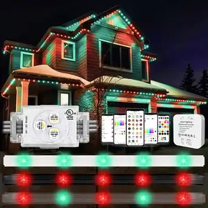 Luz de pista 48V Navidad al aire libre hogar iluminación permanente decoración de vacaciones permanente rgbw 48V Luz de píxel