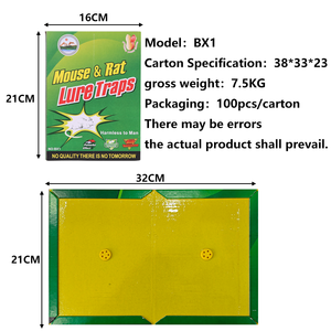 Trampa para Ratones con Aroma a Cacahuete de 70g, Tabla Adhesiva para Ratas con Cebo para Roedores Pequeños y Control de Insectos - Product Image 2