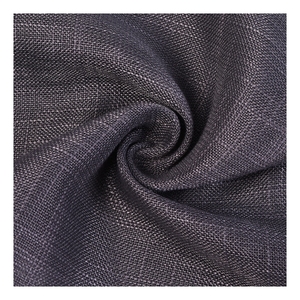 Z12-050 Lusia-3 <span class=keywords><strong>Tissu</strong></span> de rideau en polyester respirant 100% aspect lin, luxe, voile, plusieurs couleurs, 160GSM, vente chaude - Product Image 2