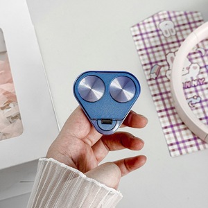 Double anneau 360 °   Support de téléphone rotatif pour doigt |   Support de téléphone portable créatif et portable |   Matériaux plastique et alliage, style minimaliste - Product Image 3