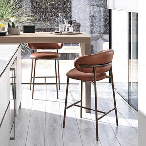 Cadeira de <span class=keywords><strong>Bar</strong></span> em Madeira Maciça Estilo Nórdico Simples e Moderno Cadeira de Design de Luxo Leve em Tecido para Sala de Estar - Product Image 3