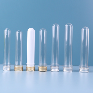 30ml 40ml 45ml 50ml 55ml 60ml PET 플라스틱 분말 사탕 목욕 소금 약 보관 용기 금속 나사 캡이있는 식품 시험관 - Product Image 6