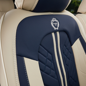 Housses de siège de voiture universelles en cuir PU bleu, ensemble complet, sur mesure pour sièges de luxe Pantakip <span class=keywords><strong>Sa</strong></span> Upuan Cubre Asientos - Product Image 3