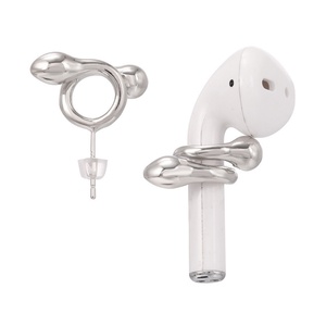 Pendientes para Airpods, Pendientes con Soporte para Airpods Chapados en Oro, Accesorios para Airpods, Joyería para Airpods, Pendientes Antipérdida para Auriculares - Product Image 1