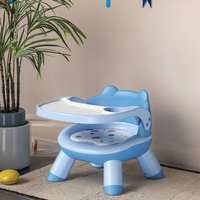 Precioso asiento elevador portátil multifuncional barato, mesa de comedor para bebé, silla pequeña para bebé con sonido