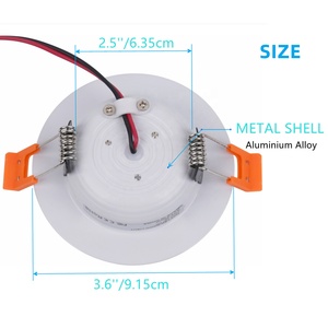 DC12V Design moderne LED plafonnier encastré Ultra-mince 3.6 pouces blanc LED RV camping-car coffre DC éclairage basse tension - Product Image 3
