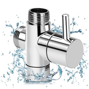 Válvula desviadora de 3 vías para sistema de ducha universal, entrada hembra redonda G3/4 x salida G1/2 y G3/4, repuesto para cabezal de ducha de baño - Product Image 1