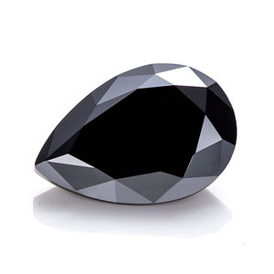 Holycome Black Pear Cut Moissanite Diamond Test positivo anello in oro massiccio gioielli fabbrica anello fornitura creazione di gioielli - Product Image 1