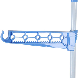 SANIPRO Séchoir à <span class=keywords><strong>linge</strong></span> pliable multifonctionnel à <span class=keywords><strong>poteau</strong></span> unique avec ailes, <span class=keywords><strong>pour</strong></span> intérieur et extérieur - Product Image 5