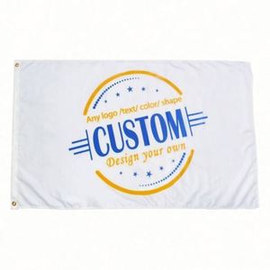 Digital Printing Size Any Design Premium Fabric White Round Logo Outdoor Use Custom Flags, <b>Banners</b> - Product Image 3