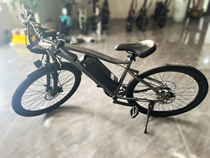 Vélo de montagne électrique <span class=keywords><strong>pour</strong></span> adultes OEM, <span class=keywords><strong>moteur</strong></span> sans balais 350W, 7 vitesses, cadre en acier haute teneur en carbone, roues de 26 pouces, freins à disque, batterie au lithium - Product Image 3