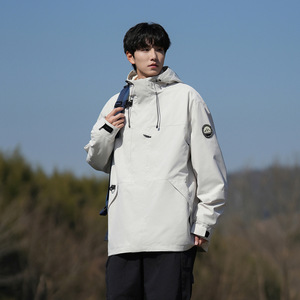 Trois-en-un détachable imperméable à l'eau Soft Shell deux pièces à capuche pour hommes et femmes Camping en plein air randonnée escalade combinaison de <span class=keywords><strong>ski</strong></span> - Product Image 2