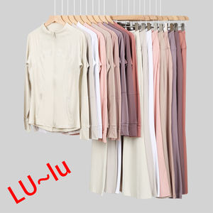 Ensemble de yoga complet INS <span class=keywords><strong>Lulu</strong></span> : veste, leggings <span class=keywords><strong>Lemon</strong></span>, sweat à capuche Define, soutien-gorge de sport, shorts, combinaisons, vêtements de sport pour femme - Product Image 3