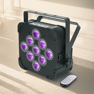 Sailwin nhà máy màu đen trường hợp 9*18 Wát 6in1 <span class=keywords><strong>rgbaw</strong></span> UV pin không dây <span class=keywords><strong>LED</strong></span> mệnh ánh sáng - Product Image 1