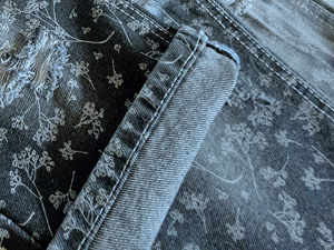 P2176 <span class=keywords><strong>Leopard</strong></span> in nặng trọng lượng Cotton Denim vải cho quần jean - Product Image 5