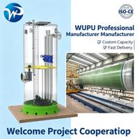 Station de pompage souterraine intégrée entièrement automatique WP pour usage industriel, en PRV préfabriqué, pour le traitement des eaux usées, avec moteur à engrenages haute performance