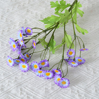 Buket Bunga Daisy Buatan 30 Tangkai Bunga Chamomile Sutra Aster Belanda Dekorasi untuk Pernikahan, Rumah, Fotografi