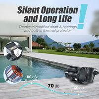 Pompe de circulation électrique à vitesse variable 2,0 CV pour piscines enterrées, hors sol et semi-enterrées – Forte aspiration et filtration énergétique