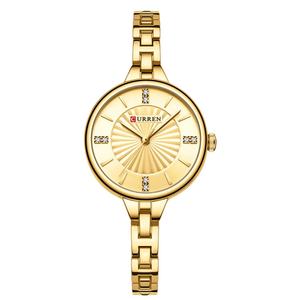 Montre minimaliste pour femme en diamant de luxe léger, très vendue, 30 mm, verre, aiguille, alliage, bracelet en acier inoxydable, étanche - Product Image 4