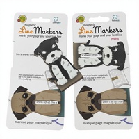 Marque-pages magnétiques pliables personnalisés pour promotion publicitaire en gros, impression couleur intégrale