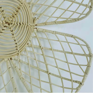 Boho Nordic Rattan Flower <b>Wall</b> <b>Decor</b> Vietnam Handwoven <b>Wicker</b> <b>Wall</b> Art Countryside Home Decoration Manufacturer - Product Image 4