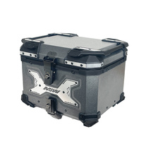 28L 45L 55L Boîte à bagages universelle en aluminium pour moto scooter à dégagement rapide
