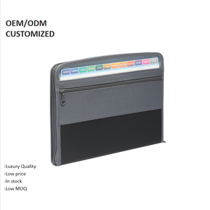 <span class=keywords><strong>A4</strong></span> nhựa thư Kích thước 13 <span class=keywords><strong>Pocket</strong></span> mở rộng thư mục tập tin với dây kéo PU Chất liệu trình bày chất kết dính cho học sinh trung học - Product Image 1