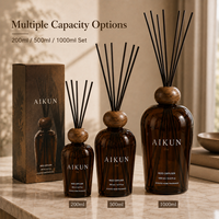 AIKUN Solution Complète Personnalisée : Coffret Cadeau de Luxe avec Diffuseur en Rotin Naturel pour Achat de Cadeaux d'Entreprise