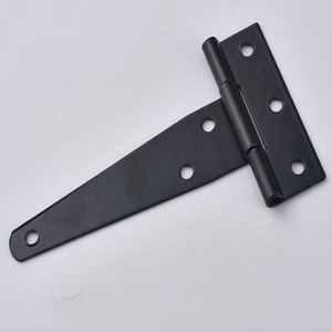 <b>T</b> Shape <b>Hinge</b> Black Carbon Steel 6 Hole 180 Degree Opening For Door Window Hardware - Product Image 4