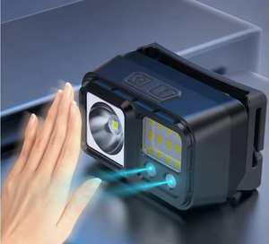 New High-intensity Dual-source LED Headlight Hand-waving Sensor Multi-functional USB Charging Head-mounted <b>Work</b> <b>Light</b> - Product Image 5