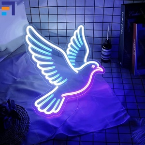 Enseigne néon Flying Pigeon pour décoration murale, lumière à intensité variable, pour fêtes, mariages, maison, chambre, cadeaux - Product Image 2