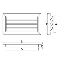 Persienne d'air de retour de Type fixe/Grille d'air/diffuseur d'air