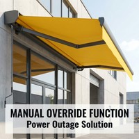 Auvent rétractable motorisé intelligent de luxe moderne avec contrôle intelligent Tuya et protection contre la pluie pour une utilisation extérieure en maison intelligente